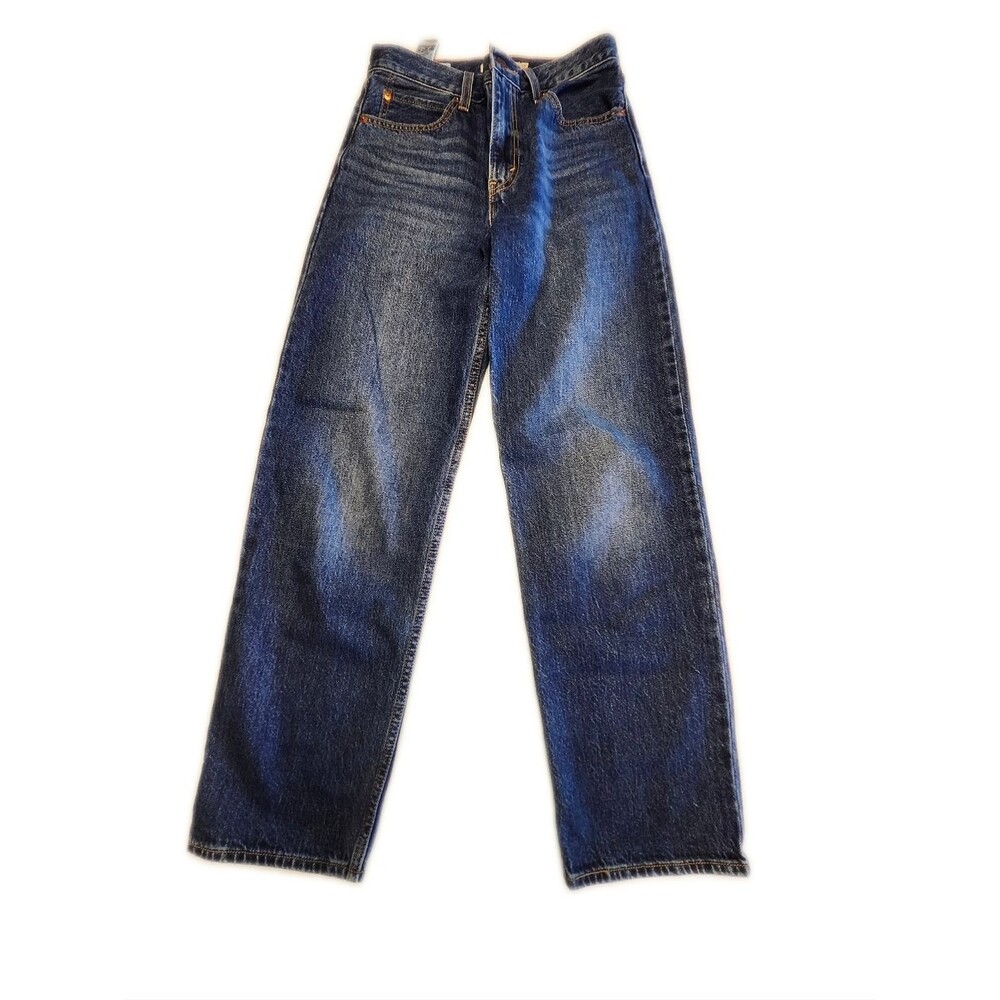 Levi's Premium High Rise Dad Jeans, Dark Wash, 100% Cotton, 25x30 - Picture 2 of 10